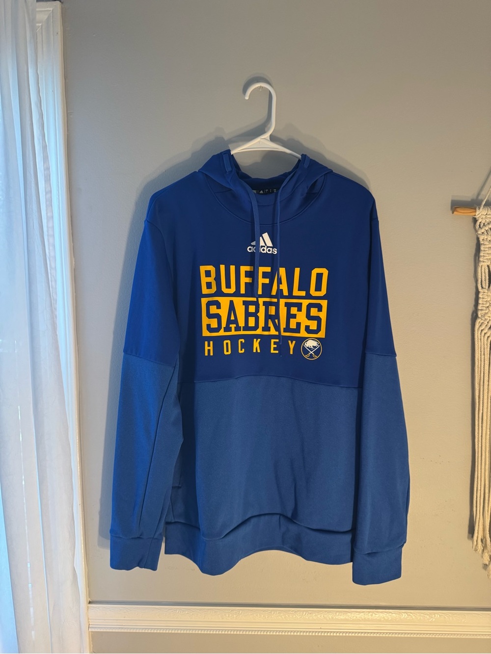 Adidas Buffalo Sabers Hooded Sweatshirt Team Issued